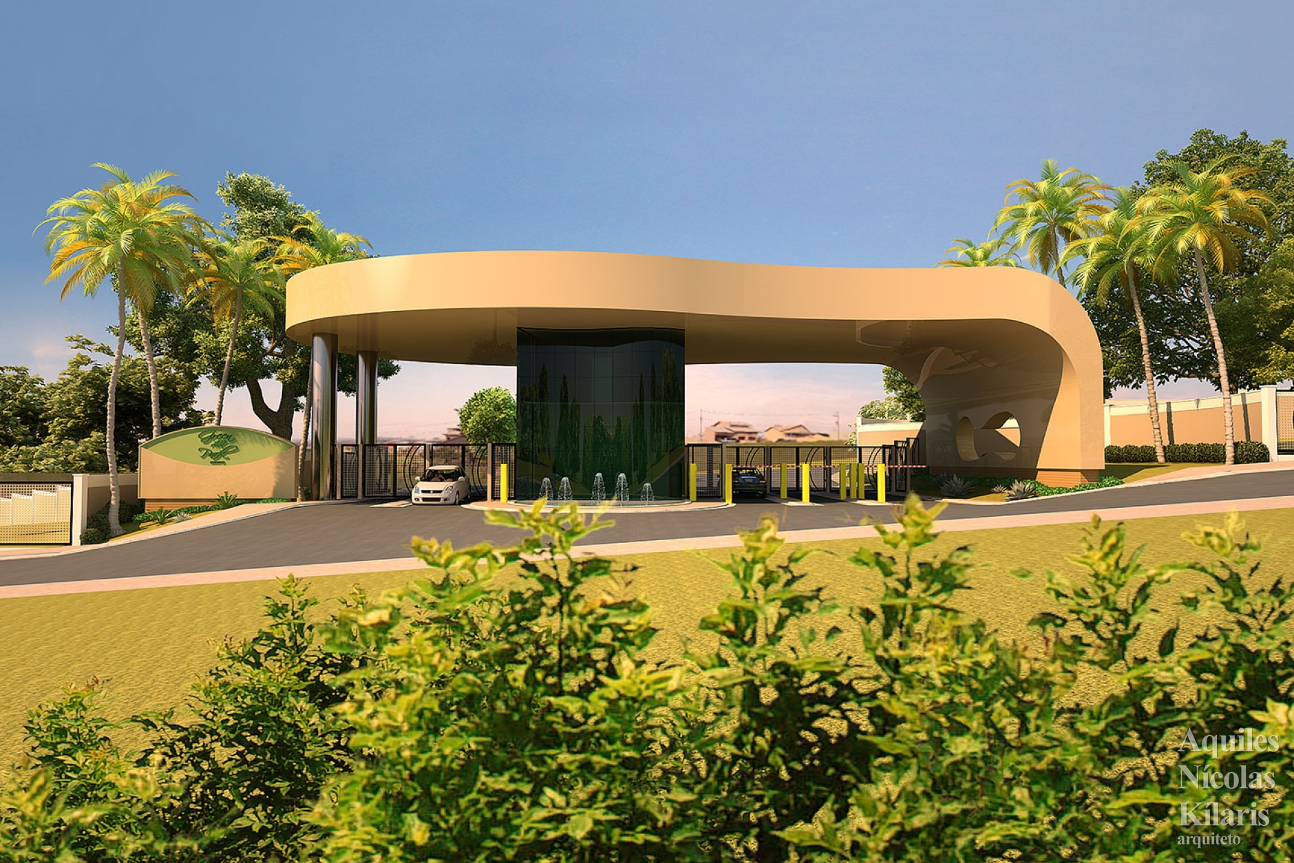 Arquiteto - Aquiles NÃ­colas KÃ­laris - Projetos Corporativos - Portaria Green Park
