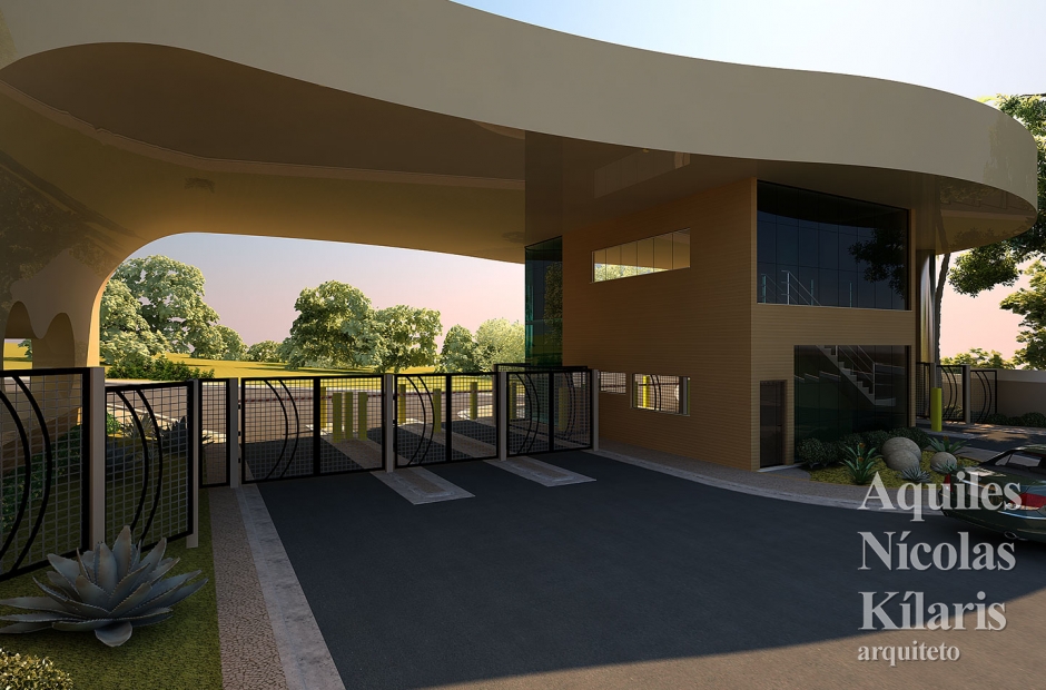 Arquiteto - Aquiles NÃ­colas KÃ­laris - Projetos Corporativos - Portaria Green Park