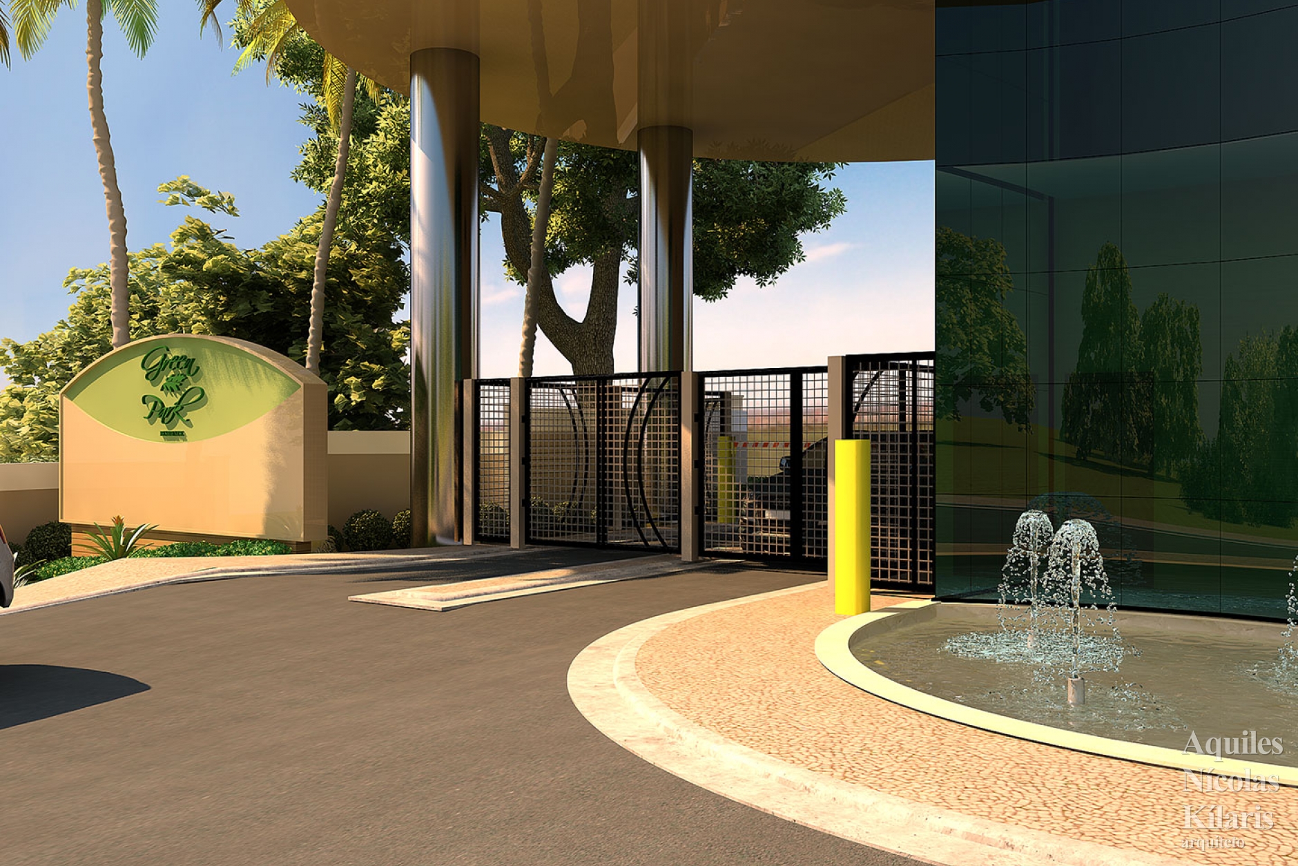 Arquiteto - Aquiles NÃ­colas KÃ­laris - Projetos Corporativos - Portaria Green Park