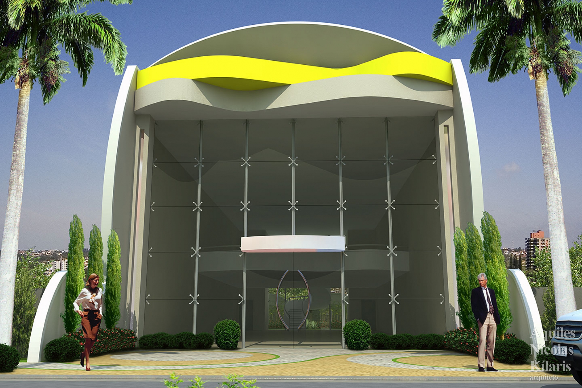 Arquiteto - Aquiles NÃ­colas KÃ­laris - Corporate Projects - SalÃ£o Comercial