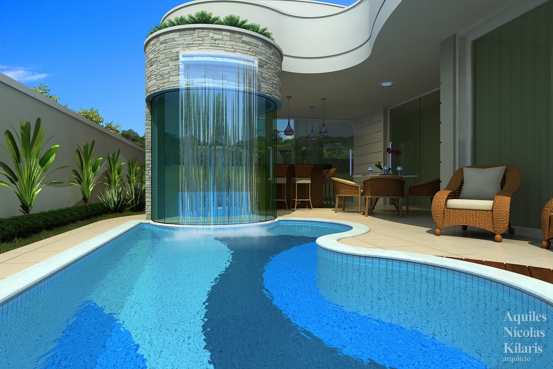 Arquiteto - Aquiles NÃ­colas KÃ­laris - Projetos Residenciais - Projeto Serra II - ES