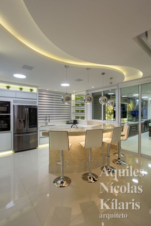 Arquiteto - Aquiles NÃ­colas KÃ­laris - Projetos Residenciais - Casa Flor de Liz