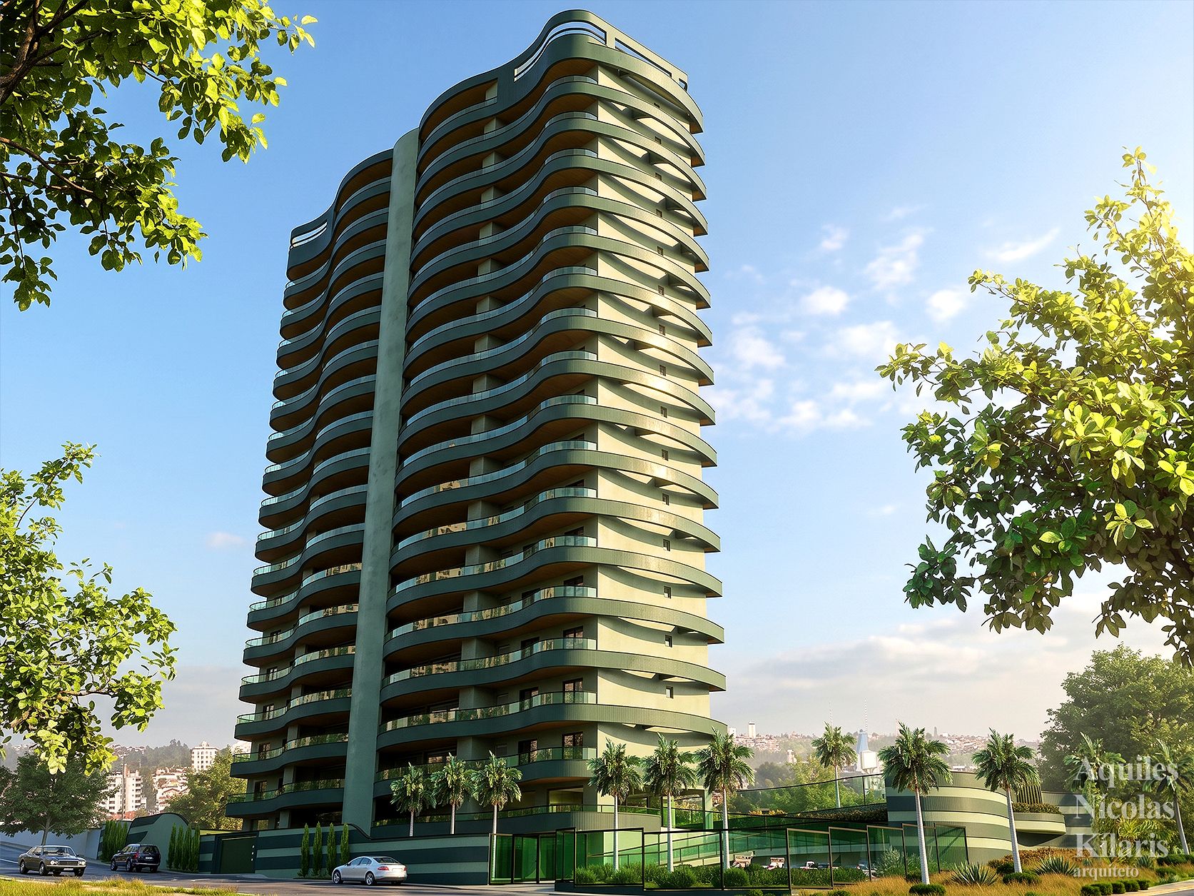 Arquiteto - Aquiles NÃ­colas KÃ­laris - Corporate Projects - Waves MansÃµes Suspensas