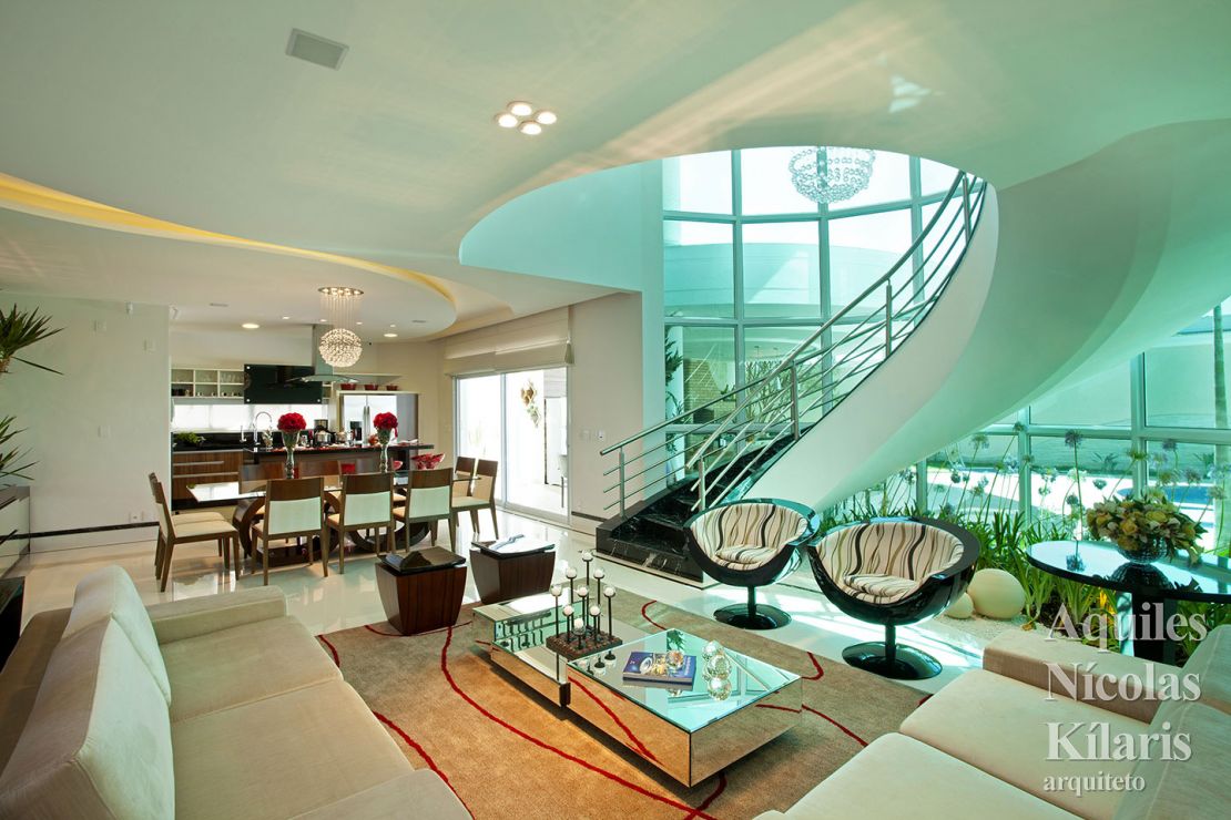 Arquiteto - Aquiles NÃcolas KÃlaris - Residential Projects - Curved Houses in the Neoclassical