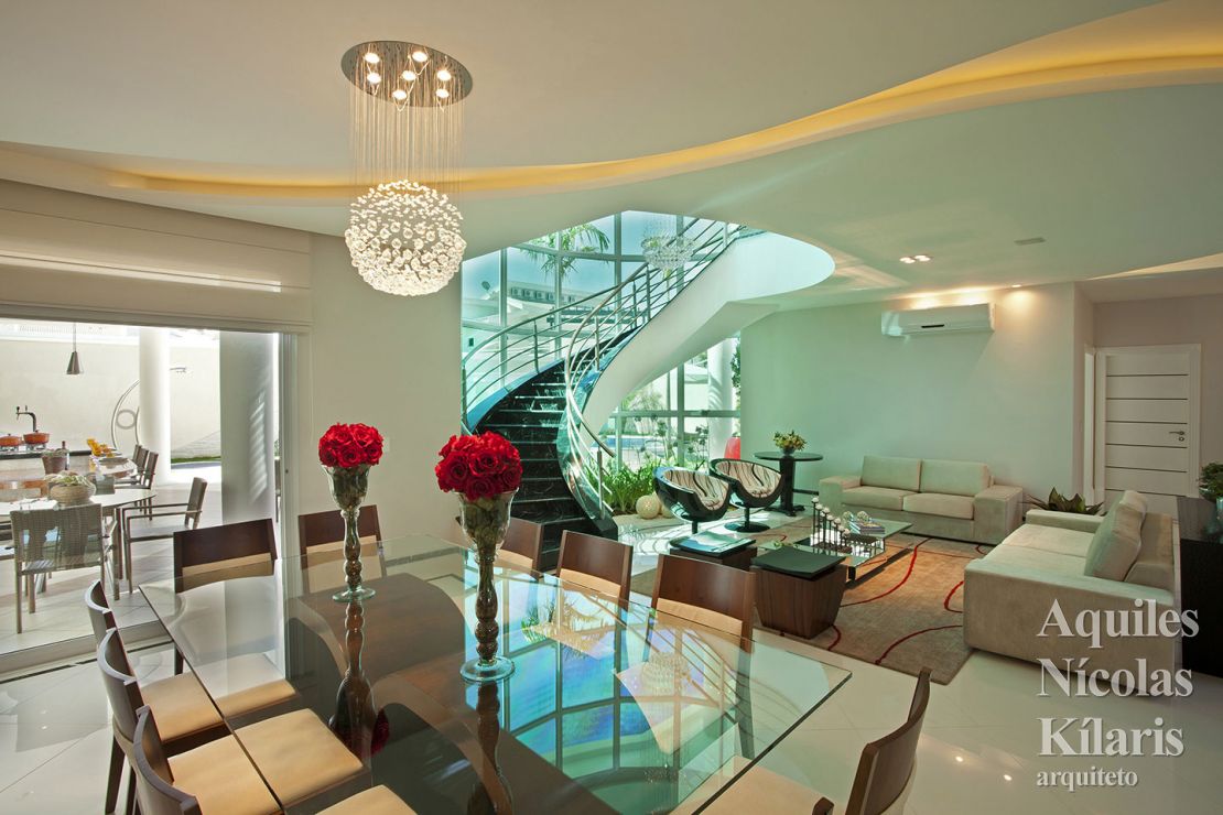 Arquiteto - Aquiles NÃcolas KÃlaris - Residential Projects - Curved Houses in the Neoclassical