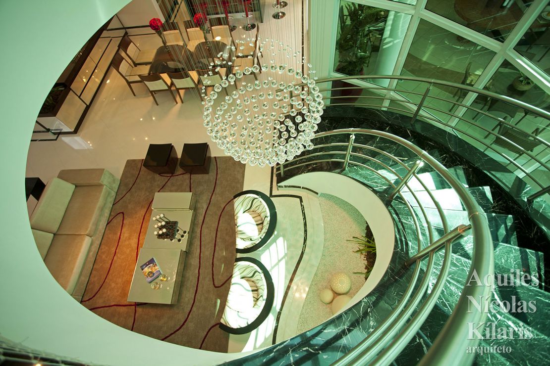 Arquiteto - Aquiles NÃcolas KÃlaris - Residential Projects - Curved Houses in the Neoclassical