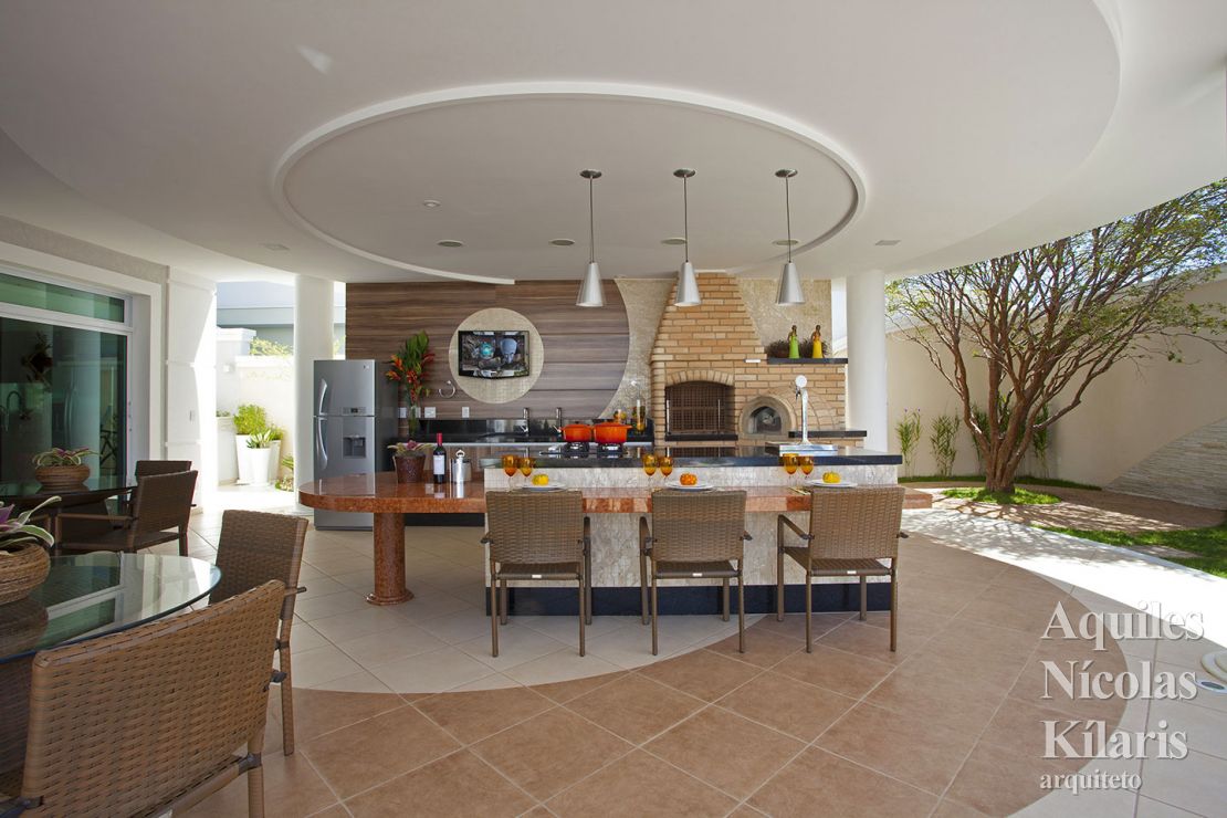 Arquiteto - Aquiles NÃcolas KÃlaris - Residential Projects - Curved Houses in the Neoclassical