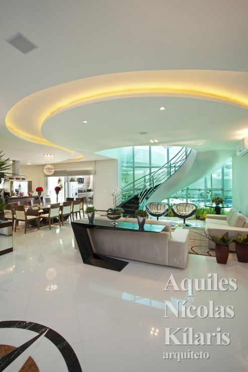 Arquiteto - Aquiles NÃcolas KÃlaris - Residential Projects - Curved Houses in the Neoclassical