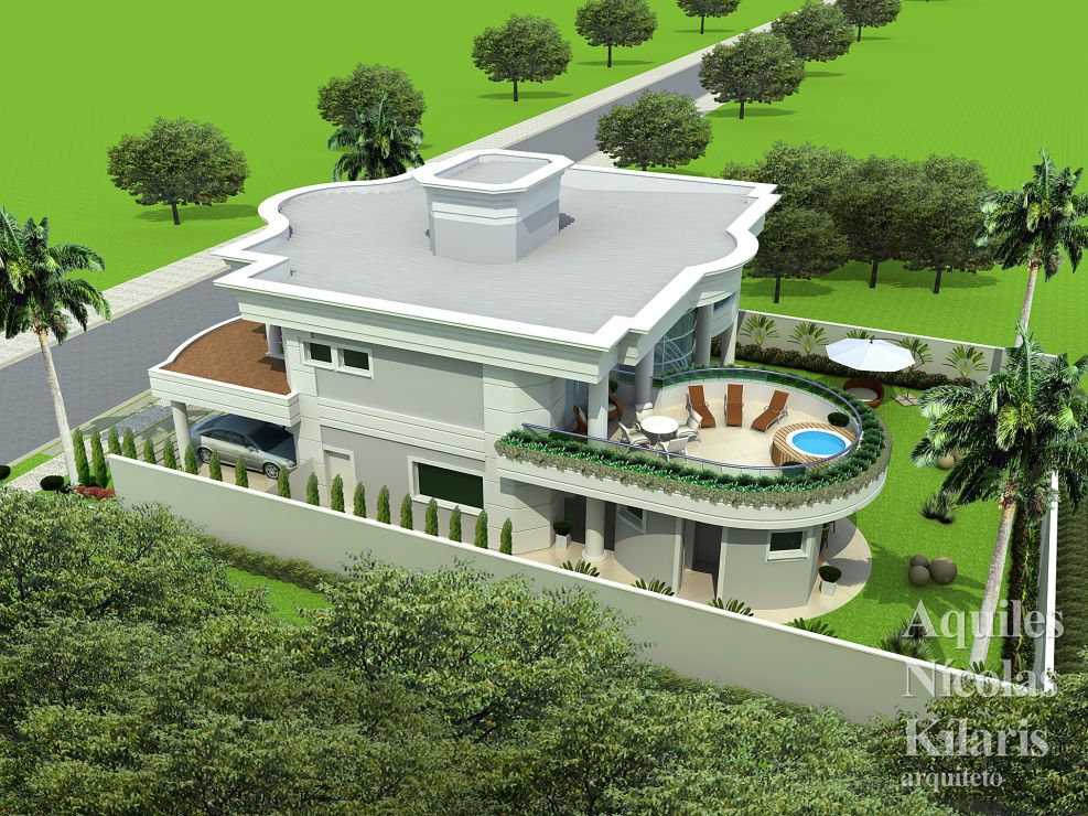 Arquiteto - Aquiles Nícolas Kílaris - Projetos Residenciais - Projeto Brasilia II - DF