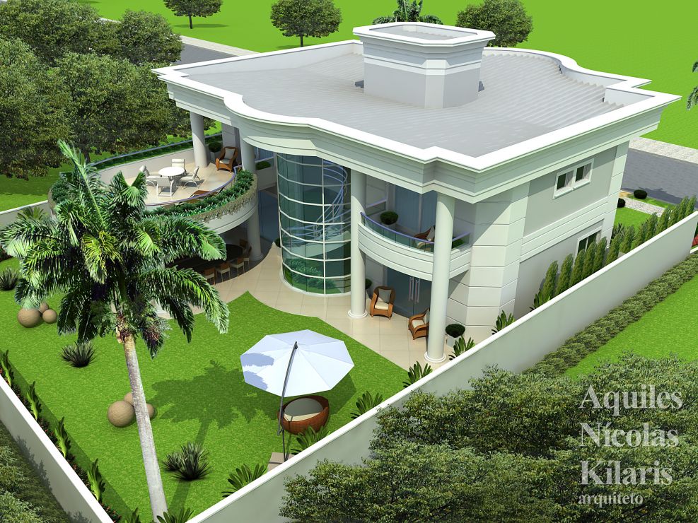 Arquiteto - Aquiles Nícolas Kílaris - Projetos Residenciais - Projeto Brasilia II - DF