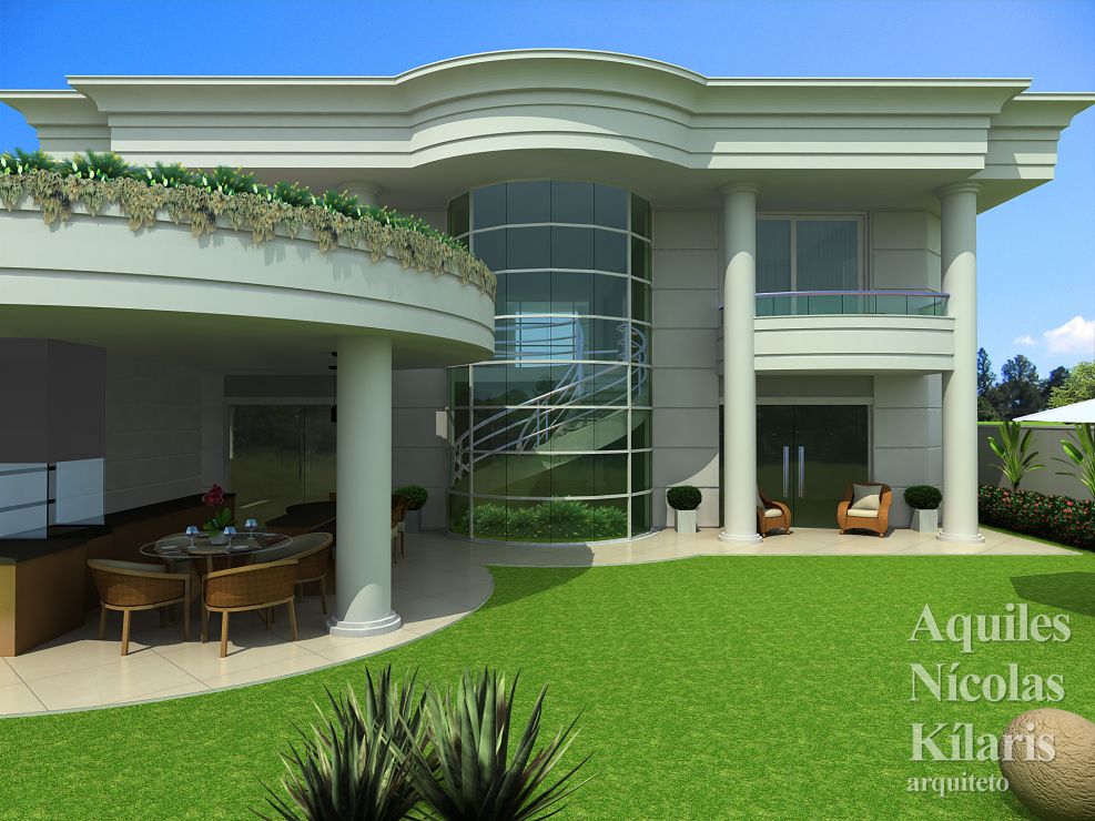 Arquiteto - Aquiles Nícolas Kílaris - Projetos Residenciais - Projeto Brasilia II - DF