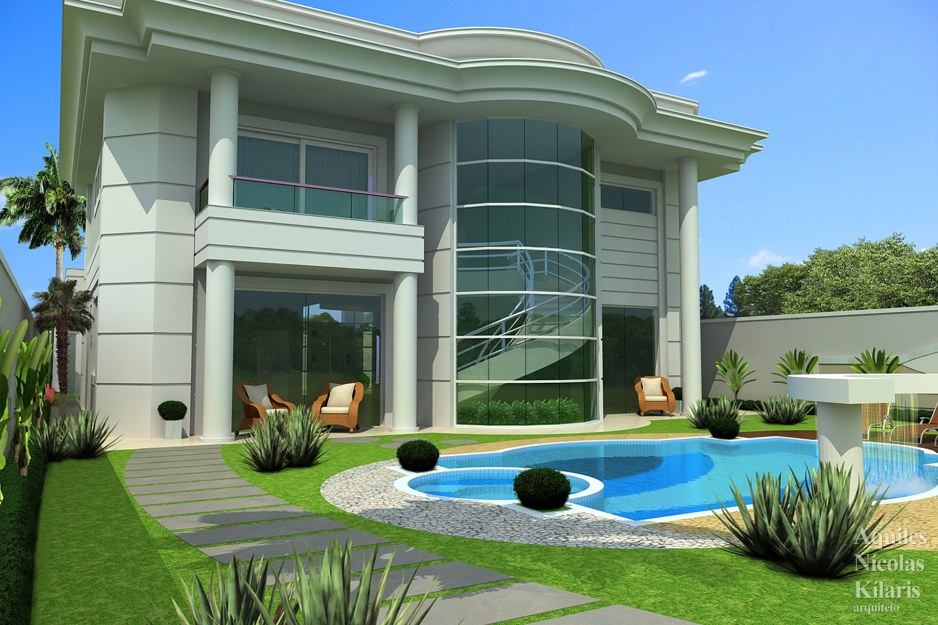 Arquiteto - Aquiles Nícolas Kílaris - Residential Projects - Projeto Águas Claras - DF