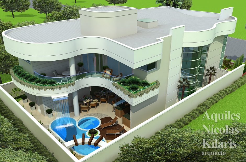 Arquiteto - Aquiles NÃ­colas KÃ­laris - Residential Projects - Projeto Campo Grande - MS