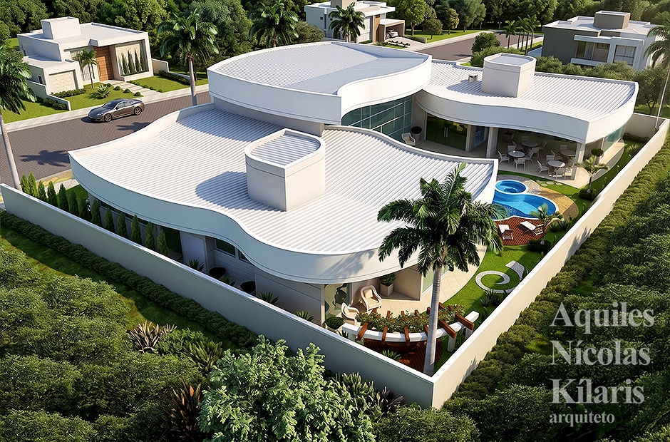 Arquiteto - Aquiles NÃ­colas KÃ­laris - Residential Projects - Projeto Caldas Novas - GO
