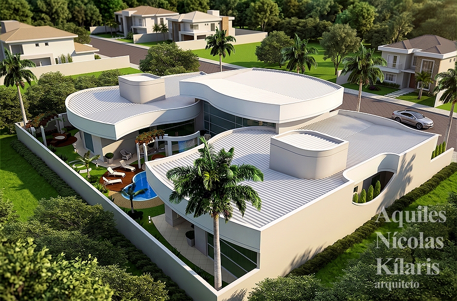 Arquiteto - Aquiles NÃ­colas KÃ­laris - Residential Projects - Projeto Caldas Novas - GO