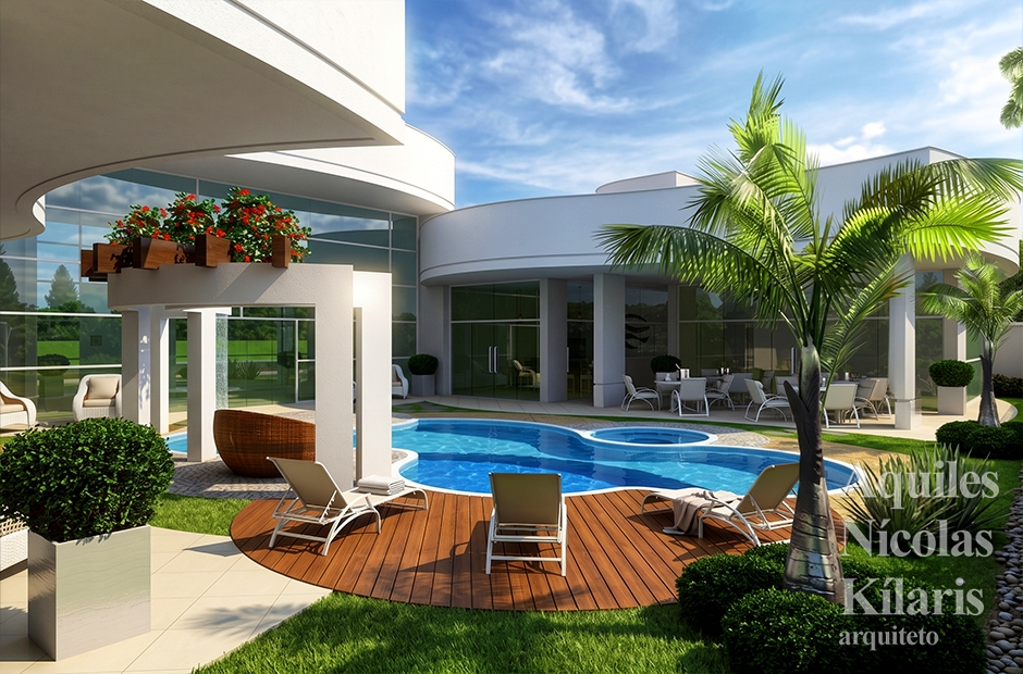 Arquiteto - Aquiles NÃ­colas KÃ­laris - Residential Projects - Projeto Caldas Novas - GO