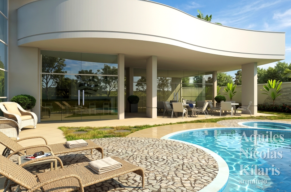 Arquiteto - Aquiles NÃ­colas KÃ­laris - Residential Projects - Projeto Caldas Novas - GO