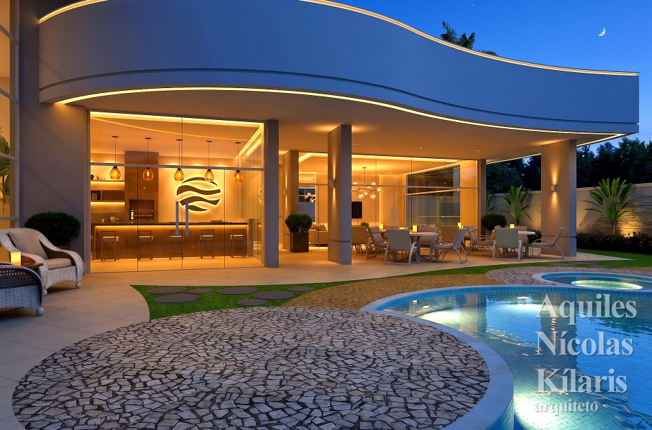 Arquiteto - Aquiles NÃ­colas KÃ­laris - Residential Projects - Projeto Caldas Novas - GO