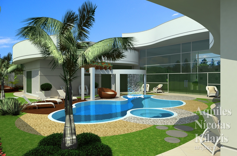 Arquiteto - Aquiles Nícolas Kílaris - Projetos Residenciais - Projeto Caldas Novas - GO