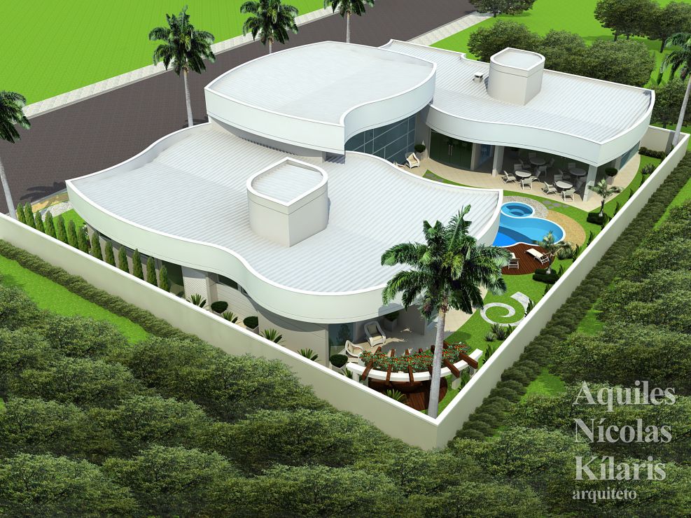 Arquiteto - Aquiles Nícolas Kílaris - Projetos Residenciais - Projeto Caldas Novas - GO