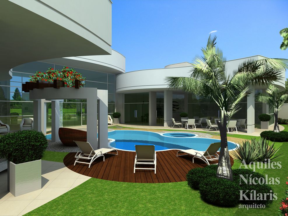 Arquiteto - Aquiles Nícolas Kílaris - Projetos Residenciais - Projeto Caldas Novas - GO