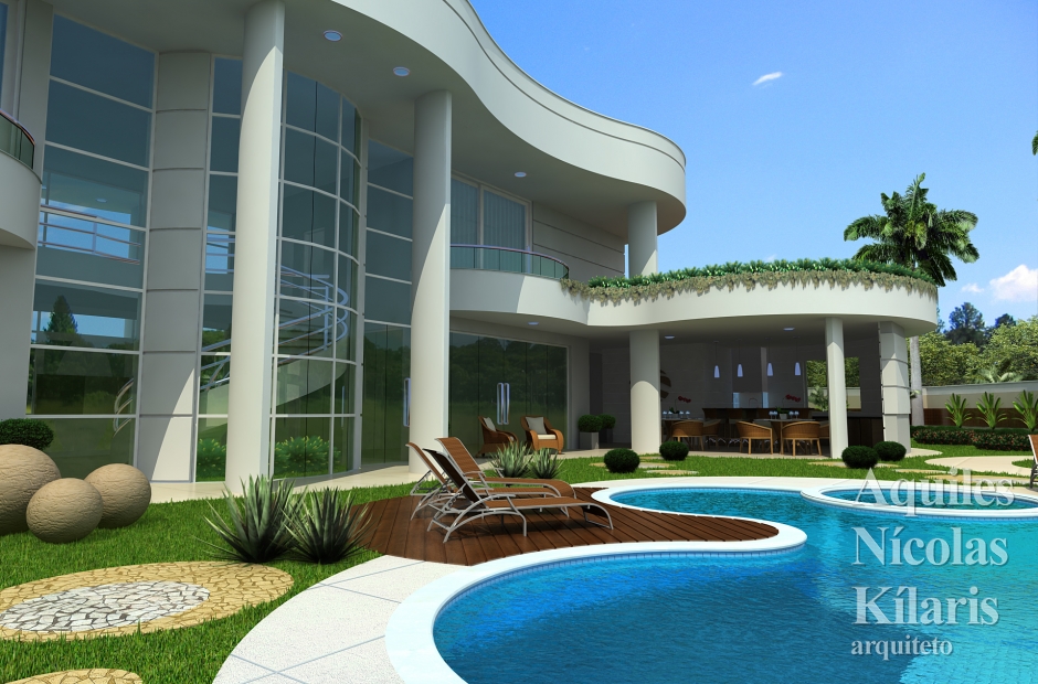 Arquiteto - Aquiles NÃ­colas KÃ­laris - Projetos Residenciais - Projeto S Luis de Montes Belos - GO