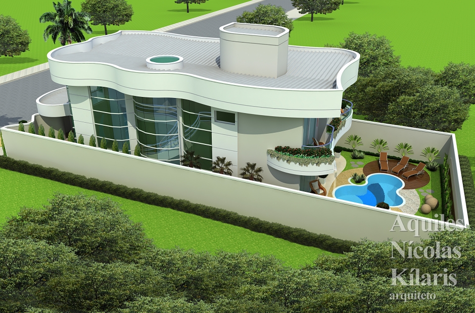 Arquiteto - Aquiles NÃ­colas KÃ­laris - Projetos Residenciais - Projeto Ipanema - MG