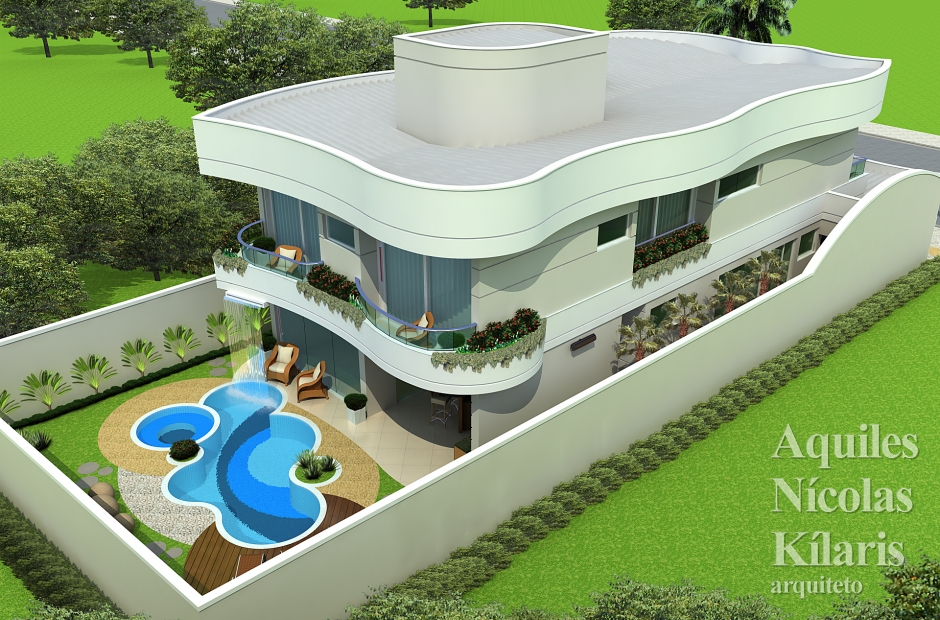 Arquiteto - Aquiles NÃ­colas KÃ­laris - Projetos Residenciais - Projeto Ipanema - MG