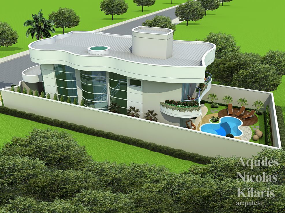Arquiteto - Aquiles NÃ­colas KÃ­laris - Projetos Residenciais - Projeto Ipanema - MG