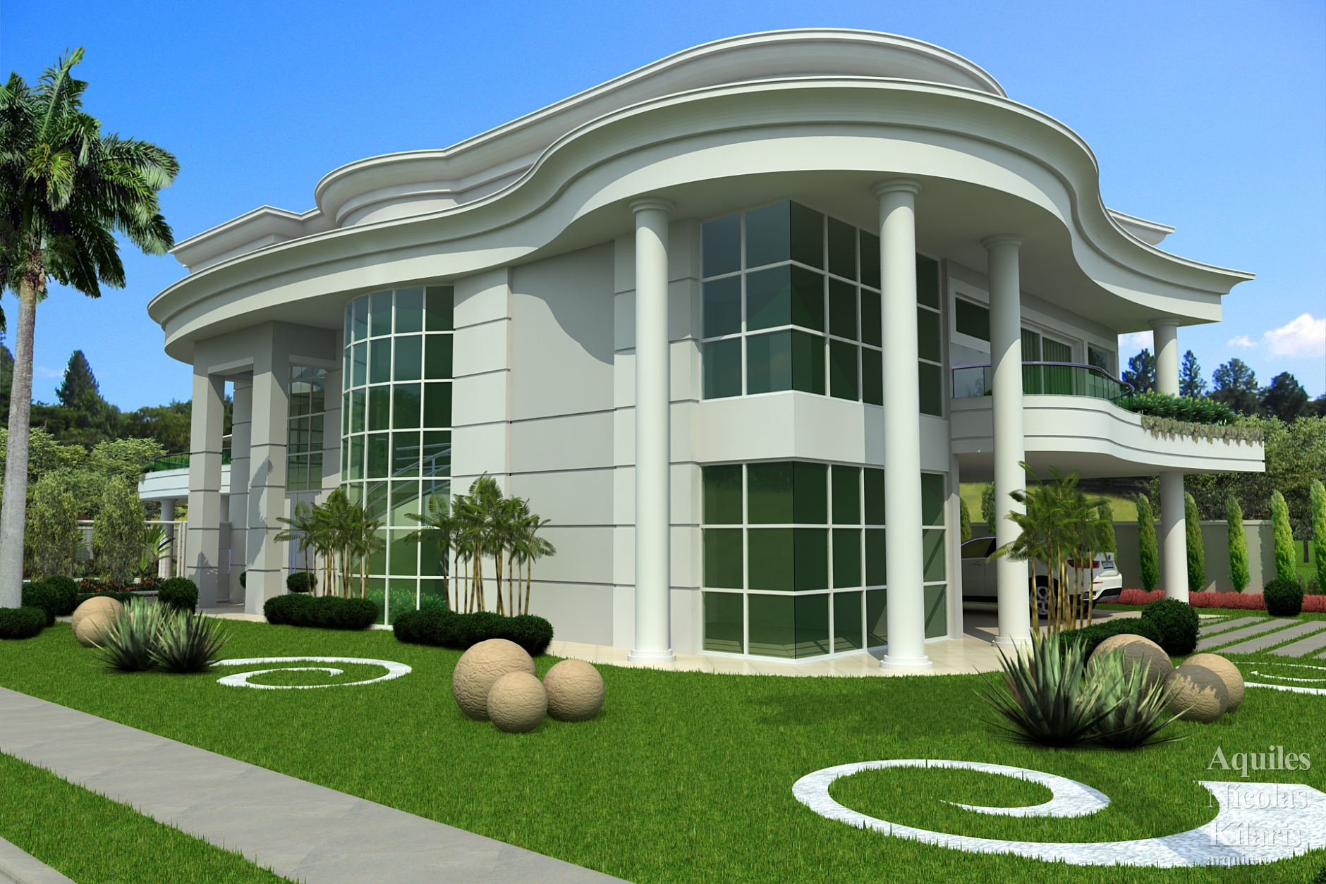 Arquiteto - Aquiles NÃ­colas KÃ­laris - Residential Projects - Projeto Lagoa Santa - MG