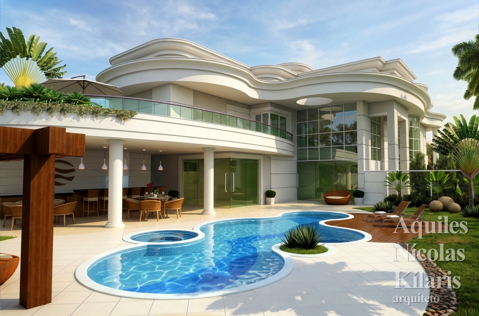 Arquiteto - Aquiles NÃ­colas KÃ­laris - Residential Projects - Projeto Lagoa Santa - MG