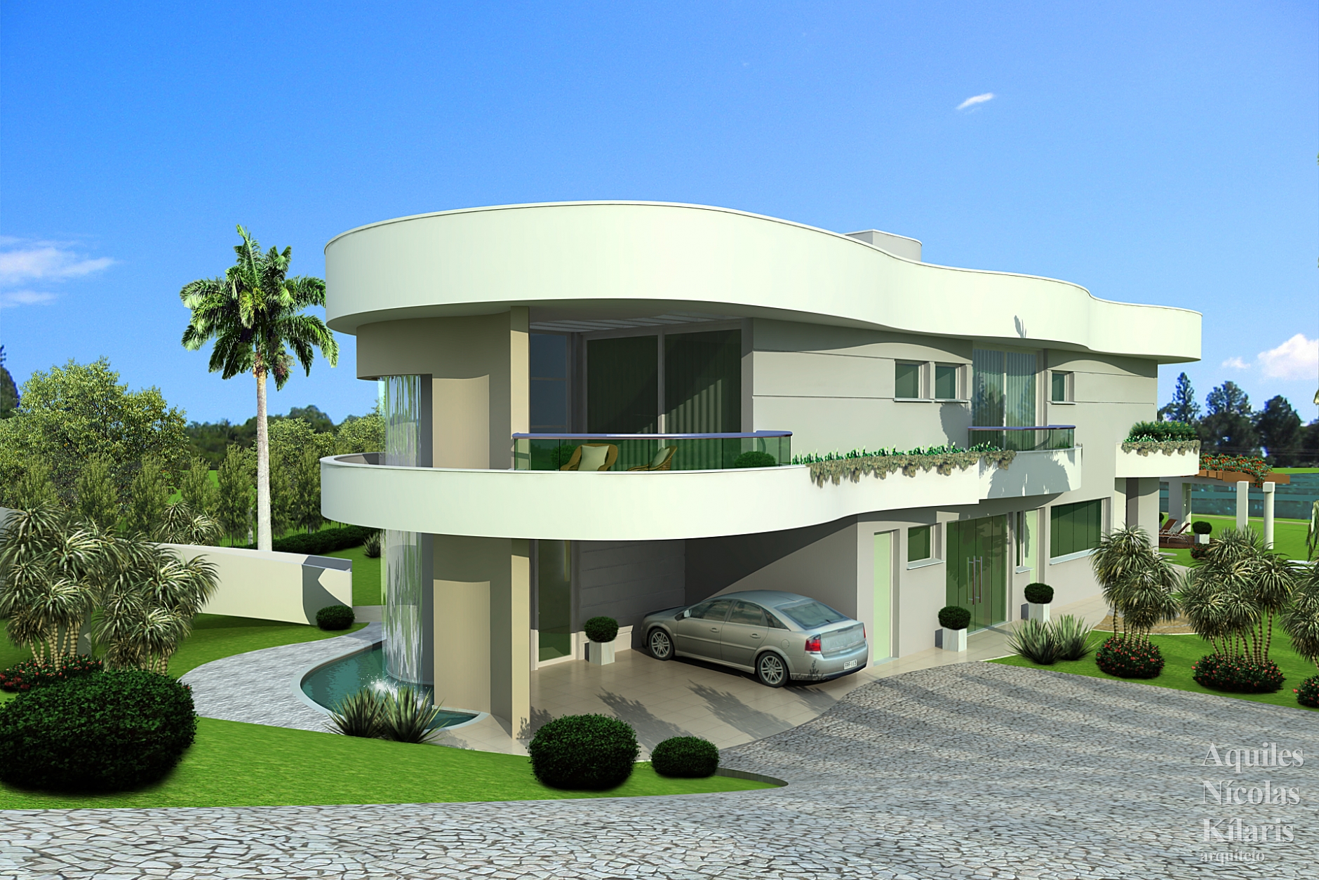 Arquiteto - Aquiles NÃ­colas KÃ­laris - Projetos Residenciais - Projeto BraganÃ§a Paulista - SP