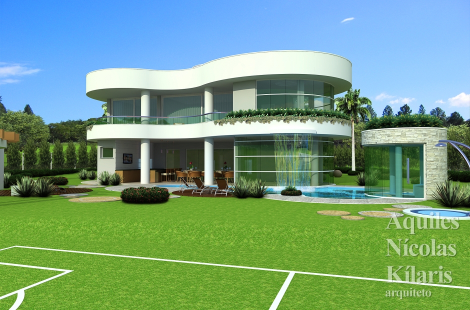 Arquiteto - Aquiles NÃ­colas KÃ­laris - Projetos Residenciais - Projeto BraganÃ§a Paulista - SP