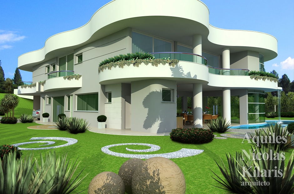 Arquiteto - Aquiles NÃ­colas KÃ­laris - Projetos Residenciais - Projeto BraganÃ§a Paulista - SP