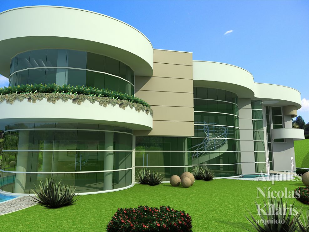 Arquiteto - Aquiles NÃ­colas KÃ­laris - Projetos Residenciais - Projeto BraganÃ§a Paulista - SP