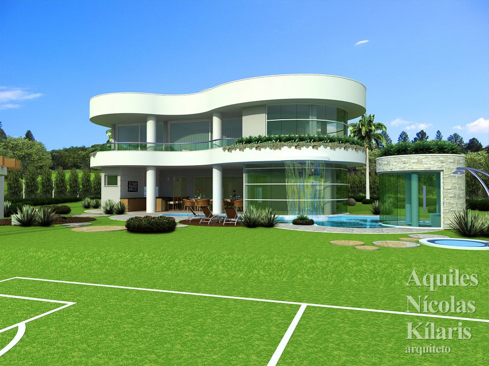 Arquiteto - Aquiles NÃ­colas KÃ­laris - Projetos Residenciais - Projeto BraganÃ§a Paulista - SP