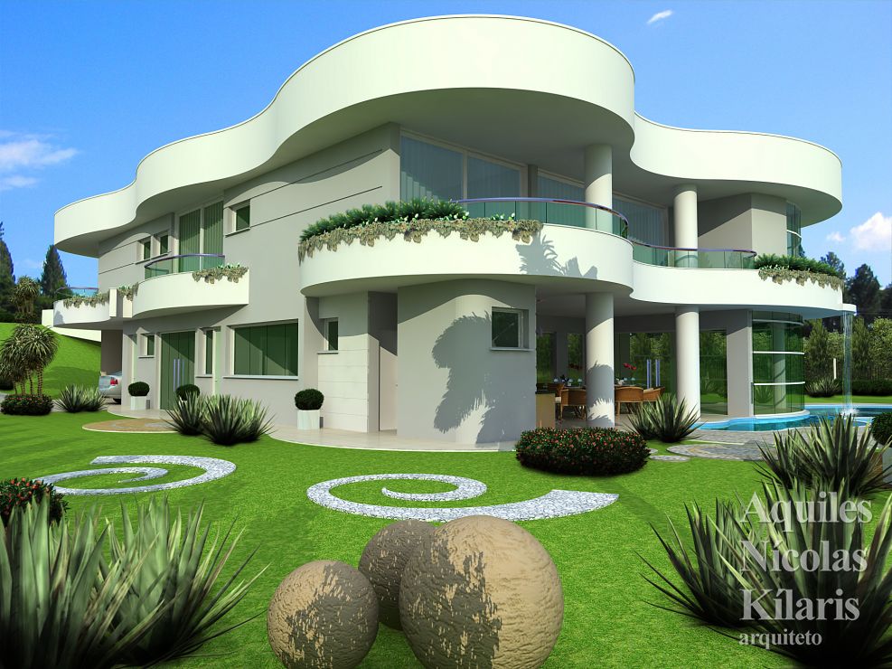 Arquiteto - Aquiles NÃ­colas KÃ­laris - Projetos Residenciais - Projeto BraganÃ§a Paulista - SP