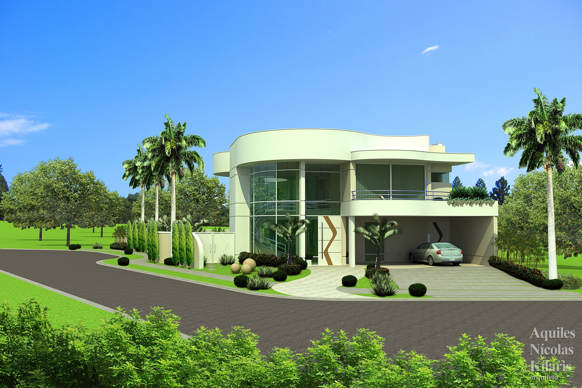 Arquiteto - Aquiles NÃ­colas KÃ­laris - Residential Projects - Projeto Pirassununga - SP