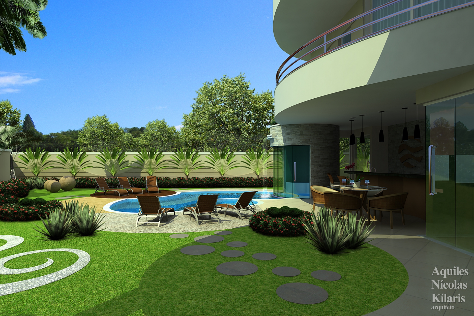 Arquiteto - Aquiles NÃ­colas KÃ­laris - Residential Projects - Projeto Pirassununga - SP