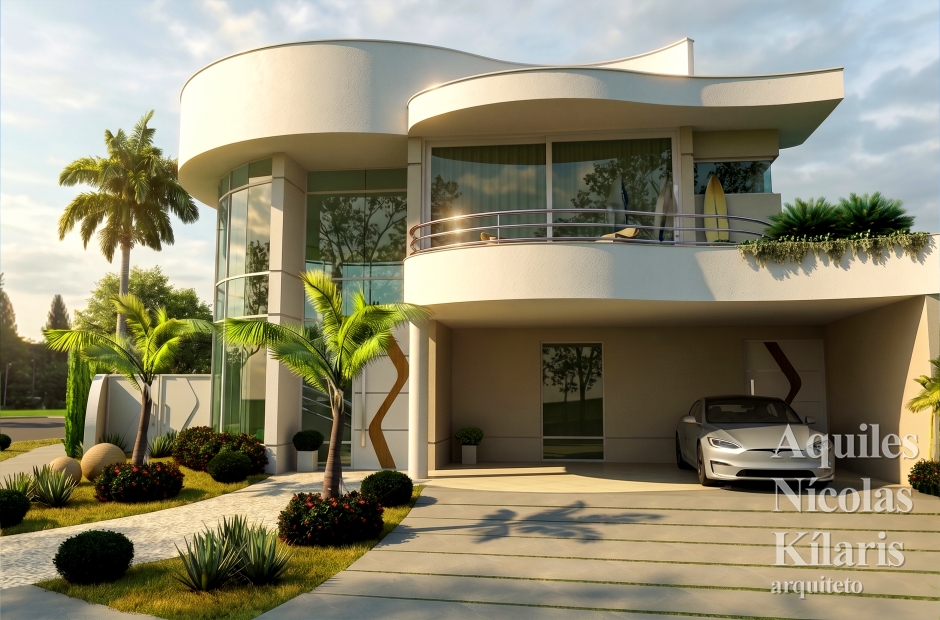 Arquiteto - Aquiles NÃ­colas KÃ­laris - Residential Projects - Projeto Pirassununga - SP