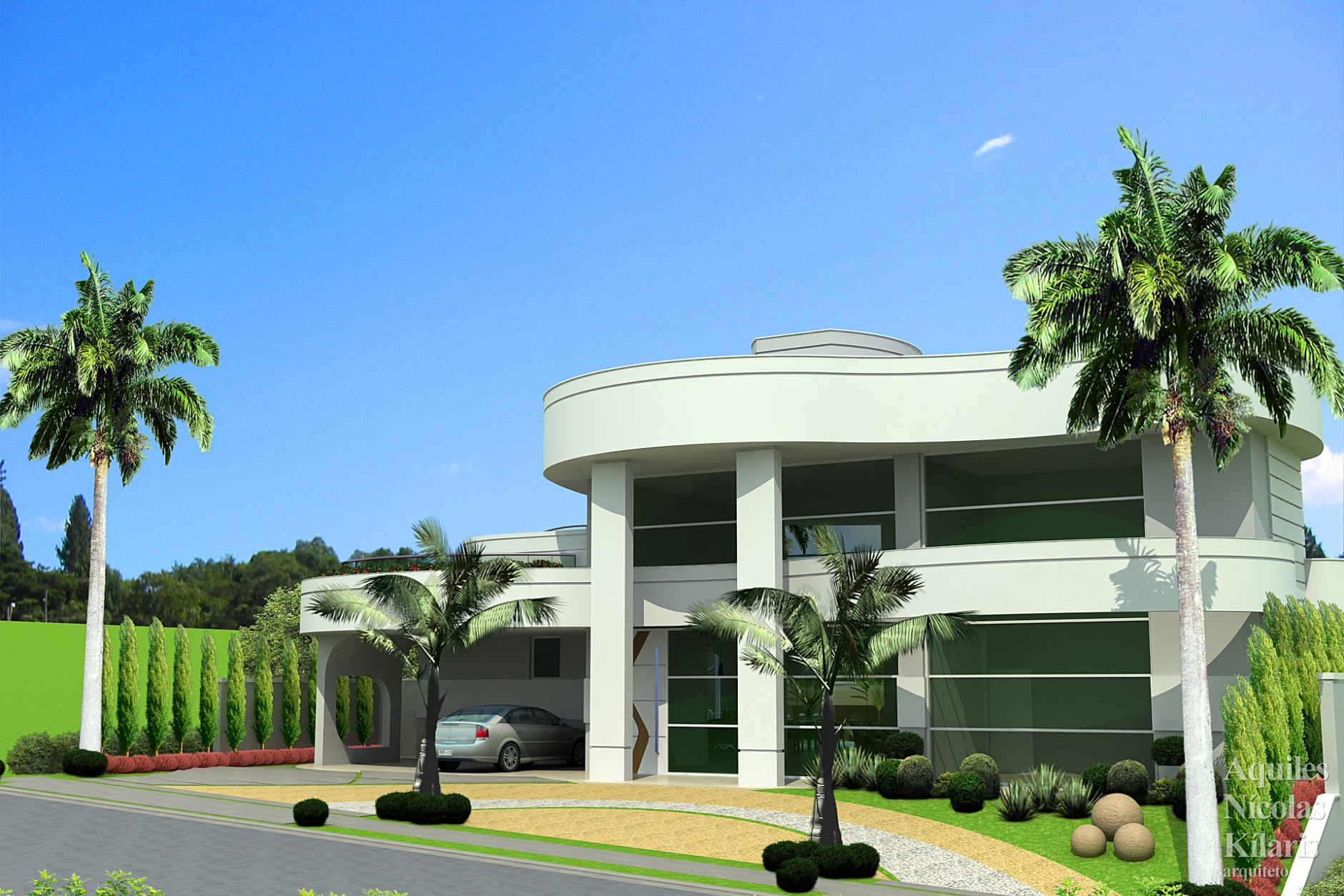 Arquiteto - Aquiles NÃ­colas KÃ­laris - Projetos Residenciais - Projeto Itapeva - SP