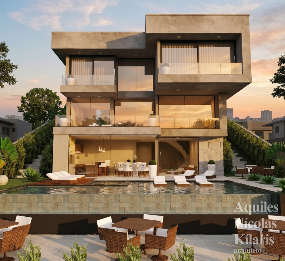 Arquiteto - Aquiles NÃ­colas KÃ­laris - Residential Projects - Projeto Vinhedo - SP