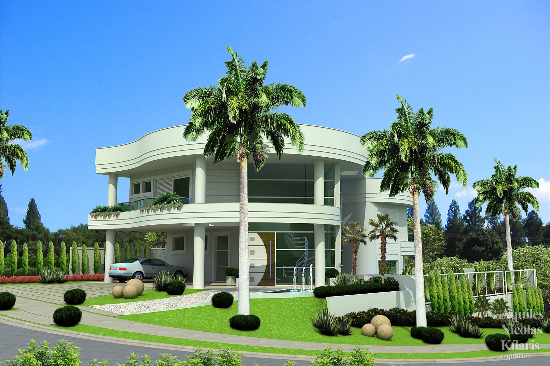 Arquiteto - Aquiles NÃ­colas KÃ­laris - Projetos Residenciais - Projeto SÃ£o JosÃ© dos Campos - SP