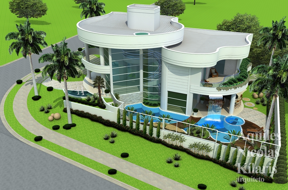 Arquiteto - Aquiles NÃ­colas KÃ­laris - Projetos Residenciais - Projeto SÃ£o JosÃ© dos Campos - SP