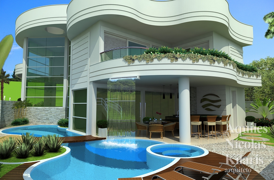 Arquiteto - Aquiles NÃ­colas KÃ­laris - Projetos Residenciais - Projeto SÃ£o JosÃ© dos Campos - SP