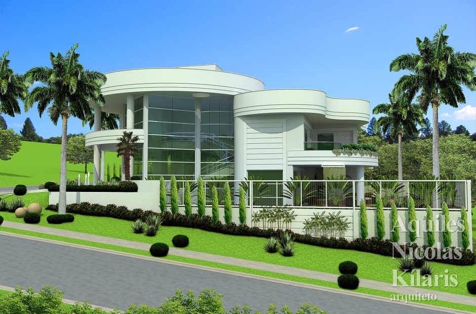 Arquiteto - Aquiles NÃ­colas KÃ­laris - Projetos Residenciais - Projeto SÃ£o JosÃ© dos Campos - SP