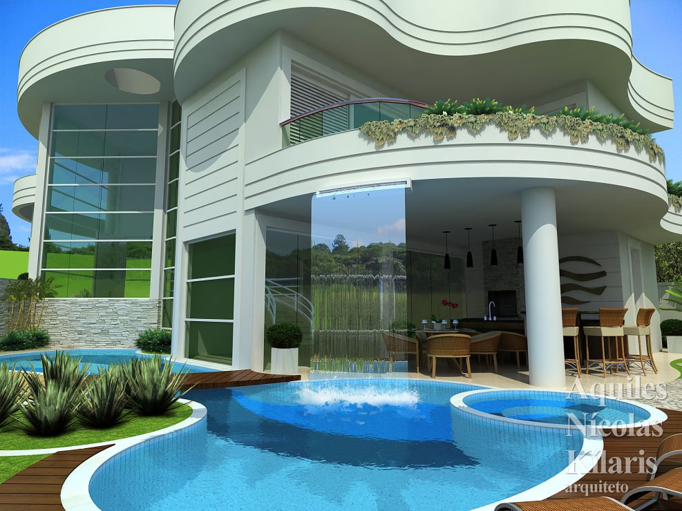 Arquiteto - Aquiles NÃ­colas KÃ­laris - Projetos Residenciais - Projeto SÃ£o JosÃ© dos Campos - SP