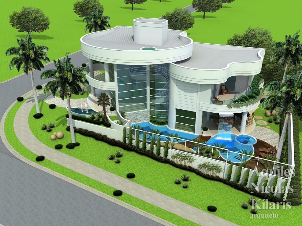 Arquiteto - Aquiles NÃ­colas KÃ­laris - Projetos Residenciais - Projeto SÃ£o JosÃ© dos Campos - SP