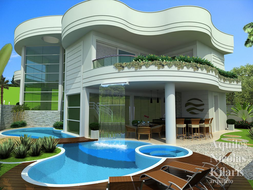 Arquiteto - Aquiles NÃ­colas KÃ­laris - Projetos Residenciais - Projeto SÃ£o JosÃ© dos Campos - SP