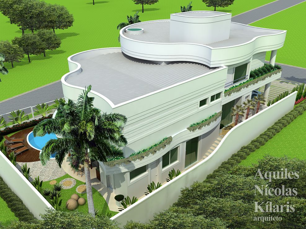 Arquiteto - Aquiles NÃ­colas KÃ­laris - Projetos Residenciais - Projeto SÃ£o JosÃ© dos Campos - SP